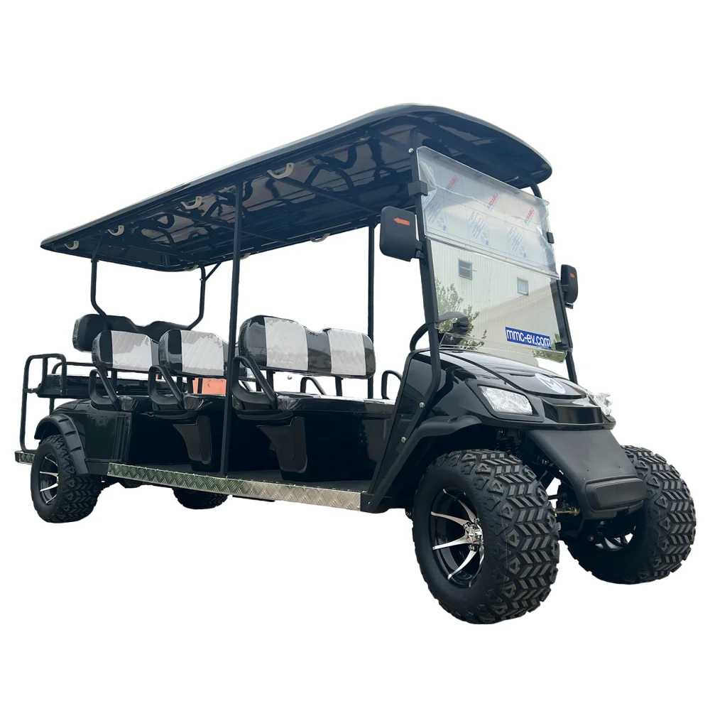 MMC Customized New Model Style 8 Seater Off-Road Golf Buggy 4 Wheel Electric golf car 48V Lithium Battery Electric Golf Cart