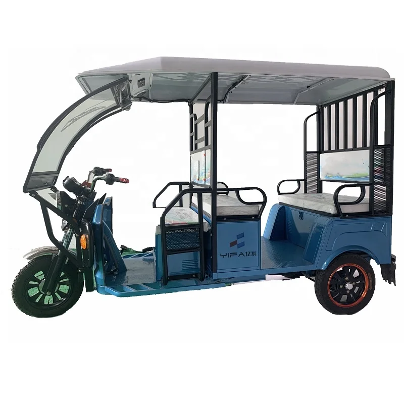 Electric tricycles passengers rickshaw taxi in India Bangladesh Thailand Cambodia