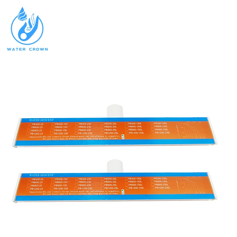 Beautiful Crown Waterfall LED Light Panel Easy Discharge Acrylic Water Curtain for Perfect Ice Bathtub Accessories