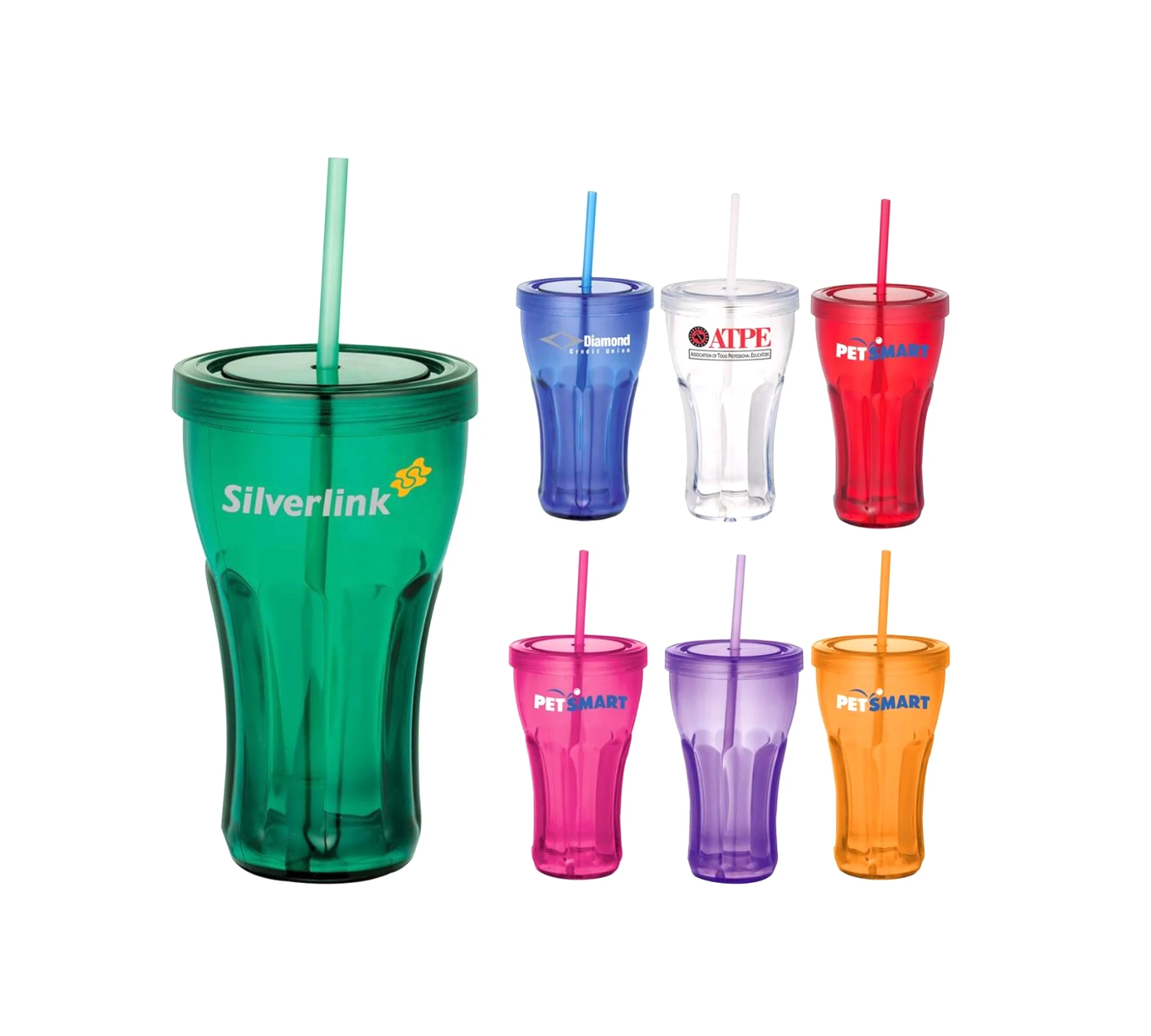 16oz beer glass topside down beer tumbler with straw