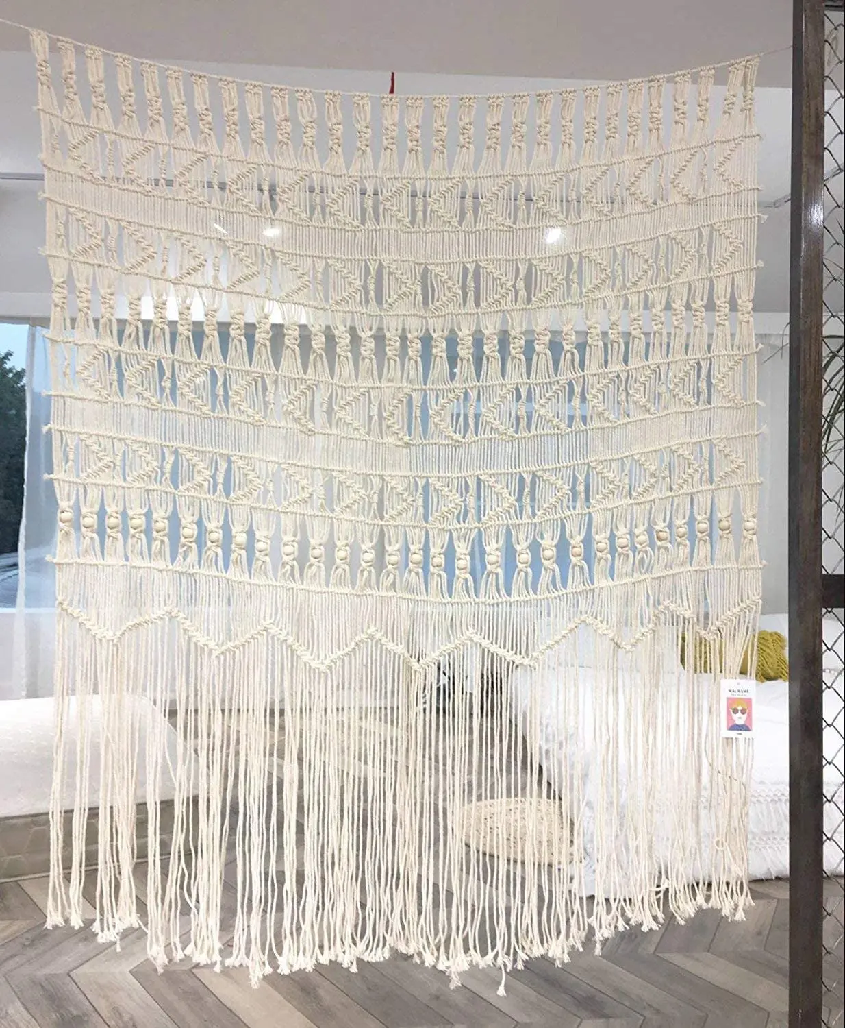 Macrame door Curtain large Wall Hanging Tapestry Curtains Bohemian Wedding Decor Woven Tapestry