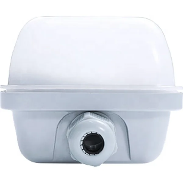 Clip-fixed Driver for easy replacement and maintenance  milky PC diffuser housing vapor tight luminaire garage fixture