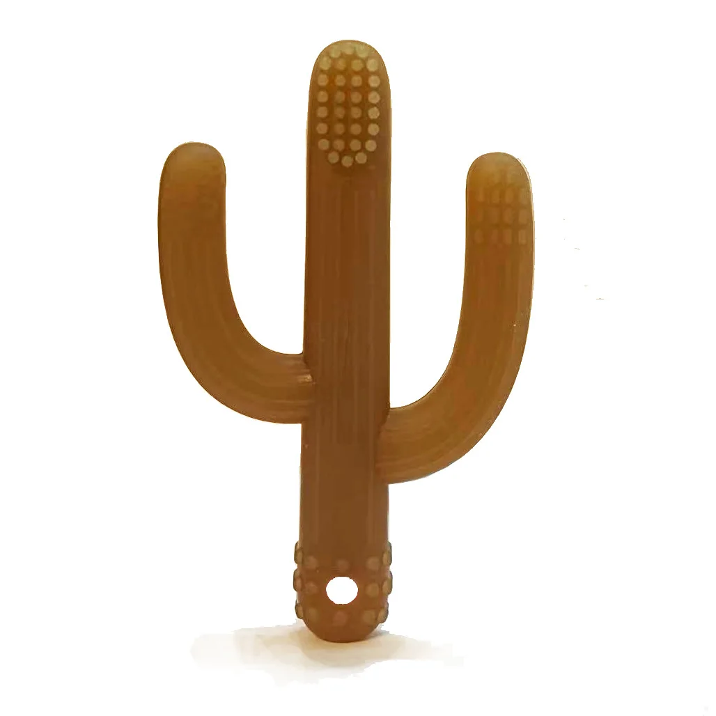 Custom Safe Silicone Chew Toy Gift Baby Toothbrush Teether Training toy