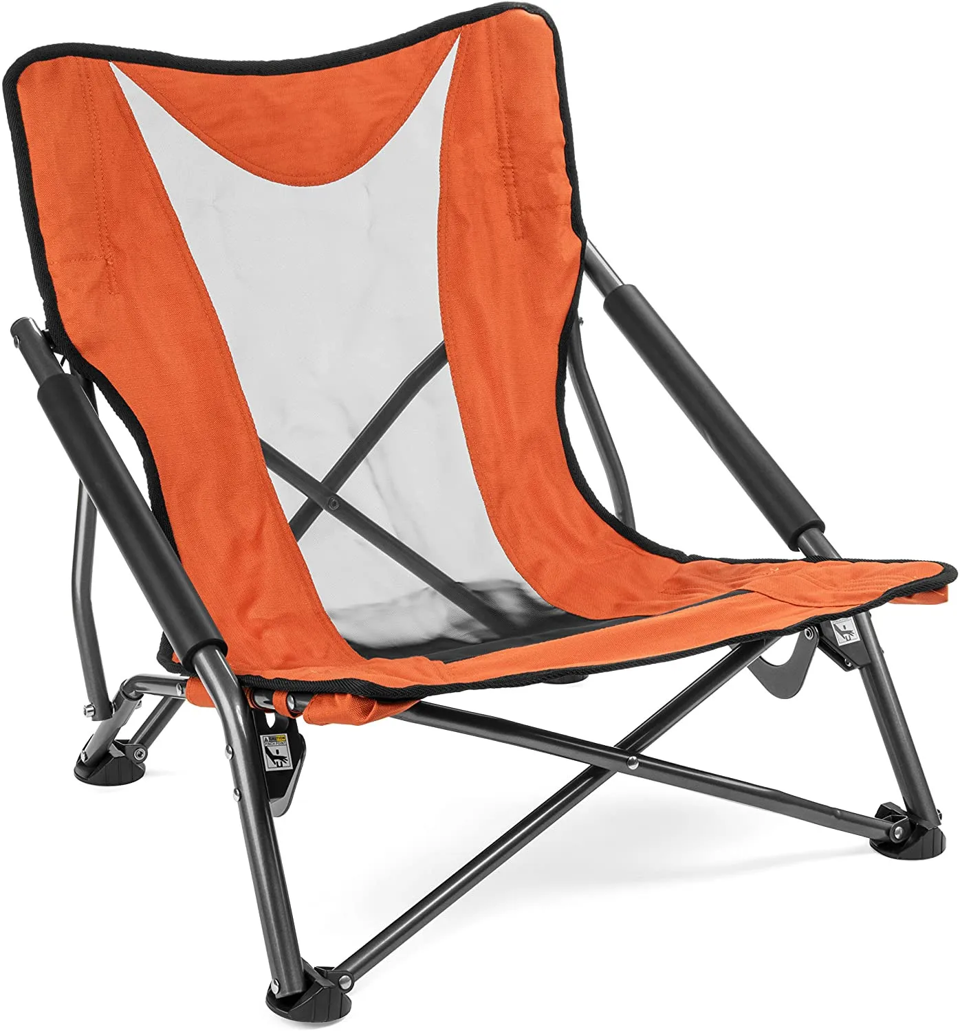 Outdoor Low Camping Beach Chairs Orange Folding Chair
