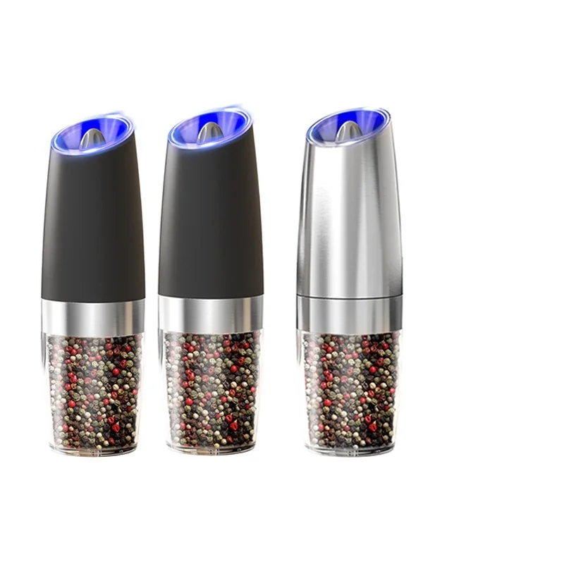 Hot Selling Alkaline Battery Operated Metal Electric Pepper Mill and Salt Grinder Custom Logo for Restaurant Home Kitchen Use