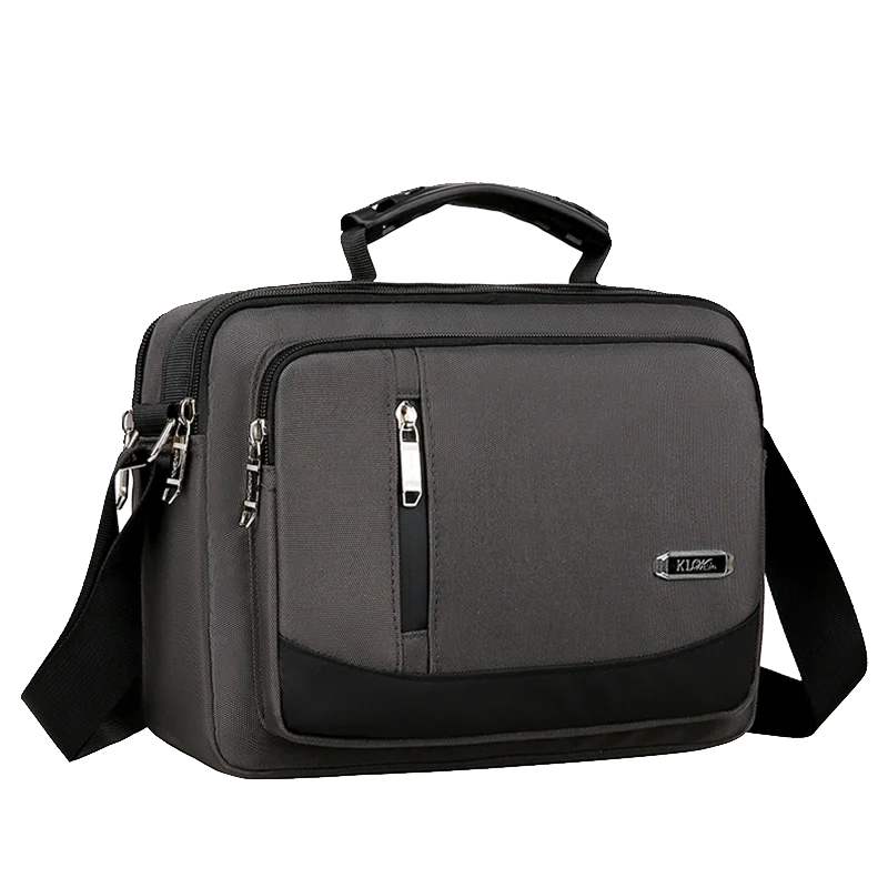 Manufacture new style Custom logo lightweight Diagonal rucksack small documents briefcases messenger bag for men