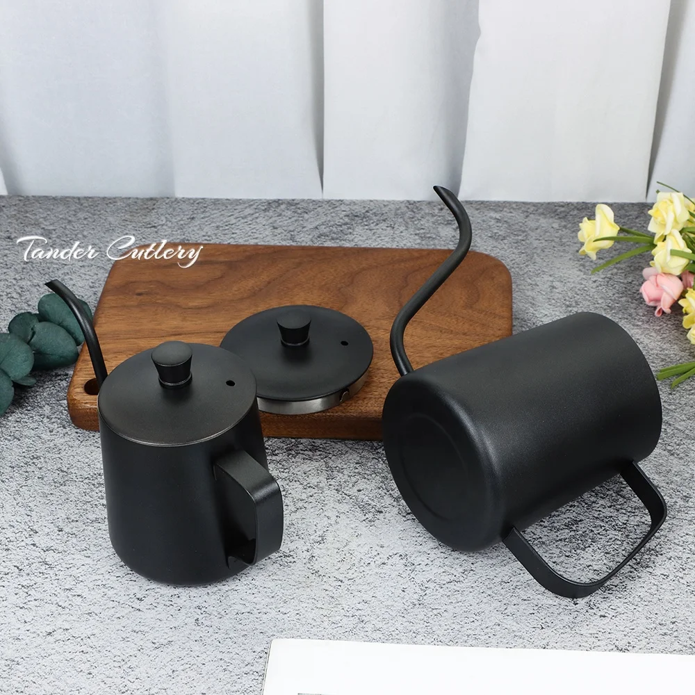 Factory Stainless Steel Gooseneck Manual Pour Over Hand Drip Pot Coffee Kettle Pot For Drip Coffee Milk Jugs  Mini 12 oz / 20 oz