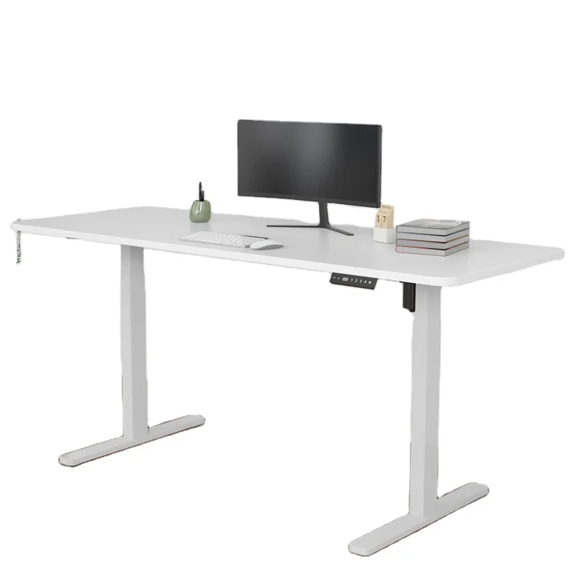 luxury adjustable height high tech executive electric lift standing desk frame sit stand up computer office desk