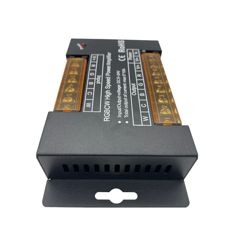 Wholesale Intelligent Lighting RGBCW Lights Strip Professional Amplifier 5 Channel Signal Repeater