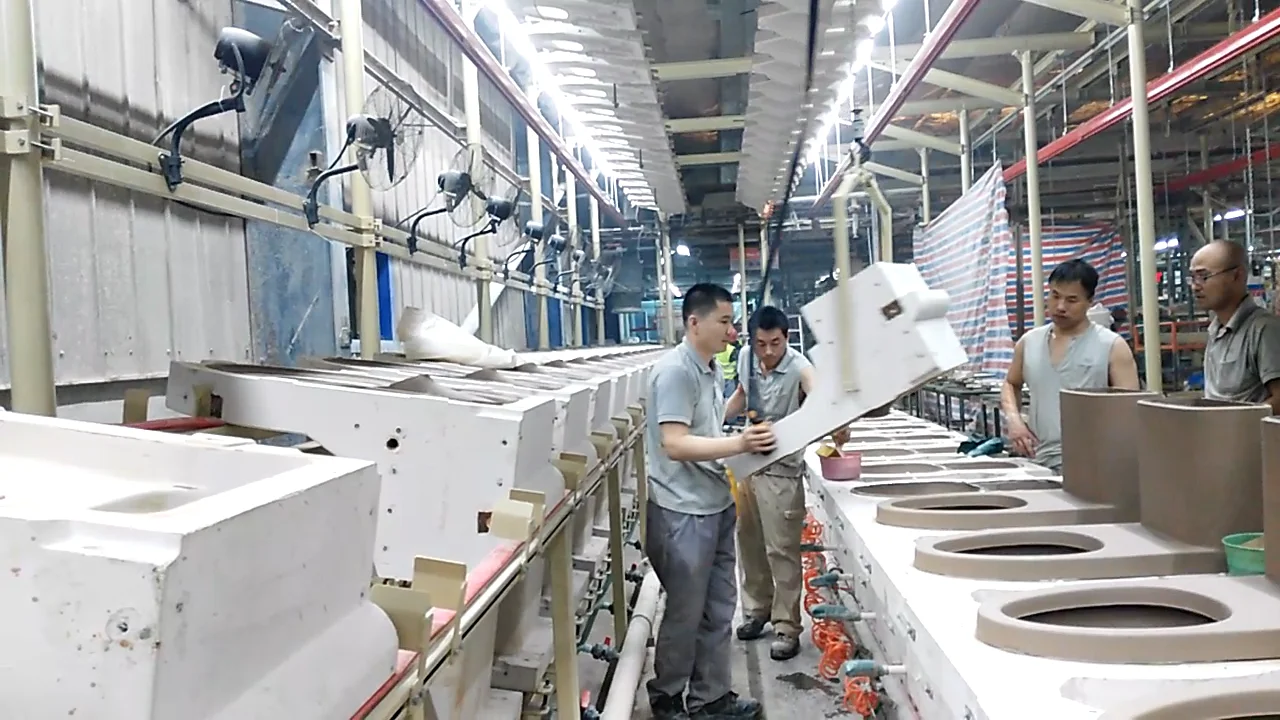 Spagless Working Mold Technology Sanitaryware Ceramic Casting Slip Battery Producing Plants