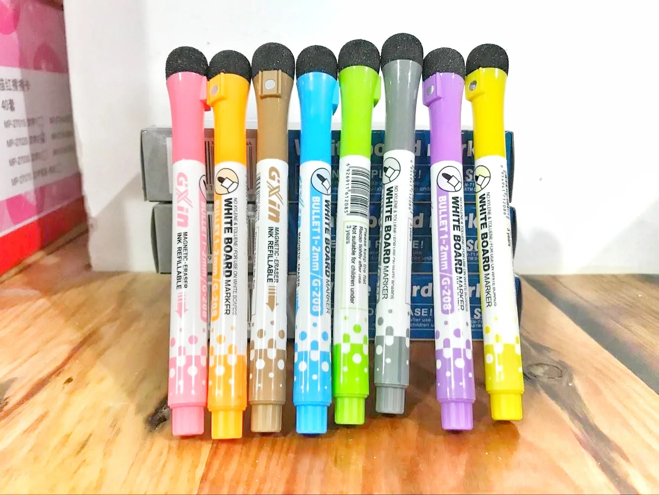 
Whiteboard Marker Pen White Black Green Gift Red Blue Customized Head Box Logo Packing Zealot 