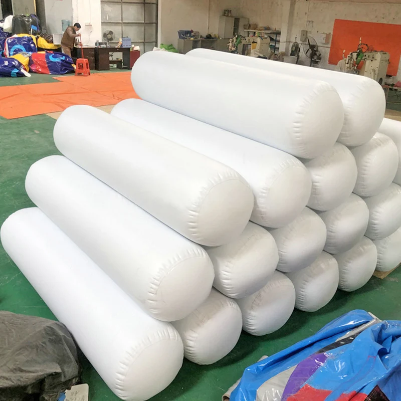 Custom Logo Durable PVC Inflatable Long Water Marker Buoy Pontoons Tubes For Waterpark