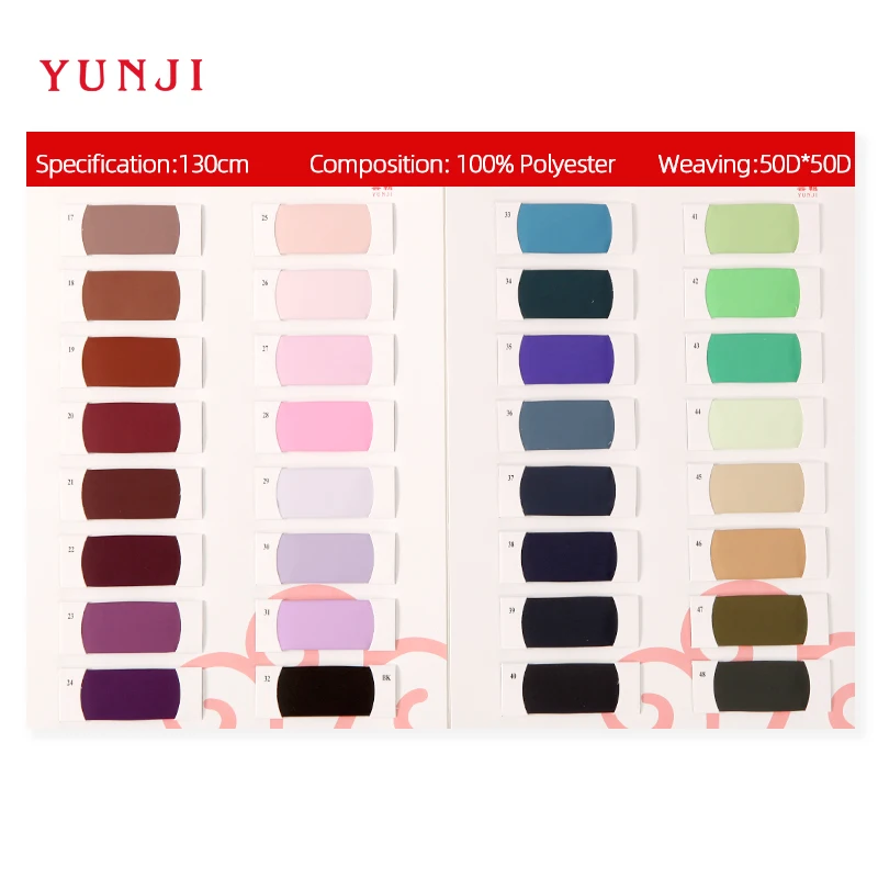 Customized shrink-resistant advanced 100% polyester high d taffeta chiffon fabric for even dress