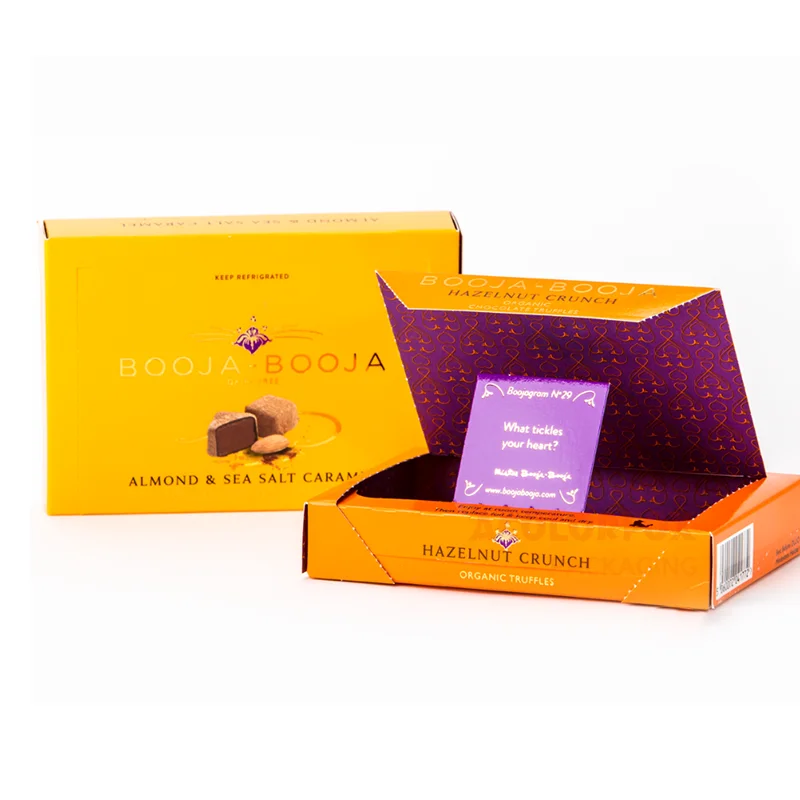 Custom Novel Design Low Price Chocolate Box Empty Paper Truffle Chocolate Color Packaging Boxes