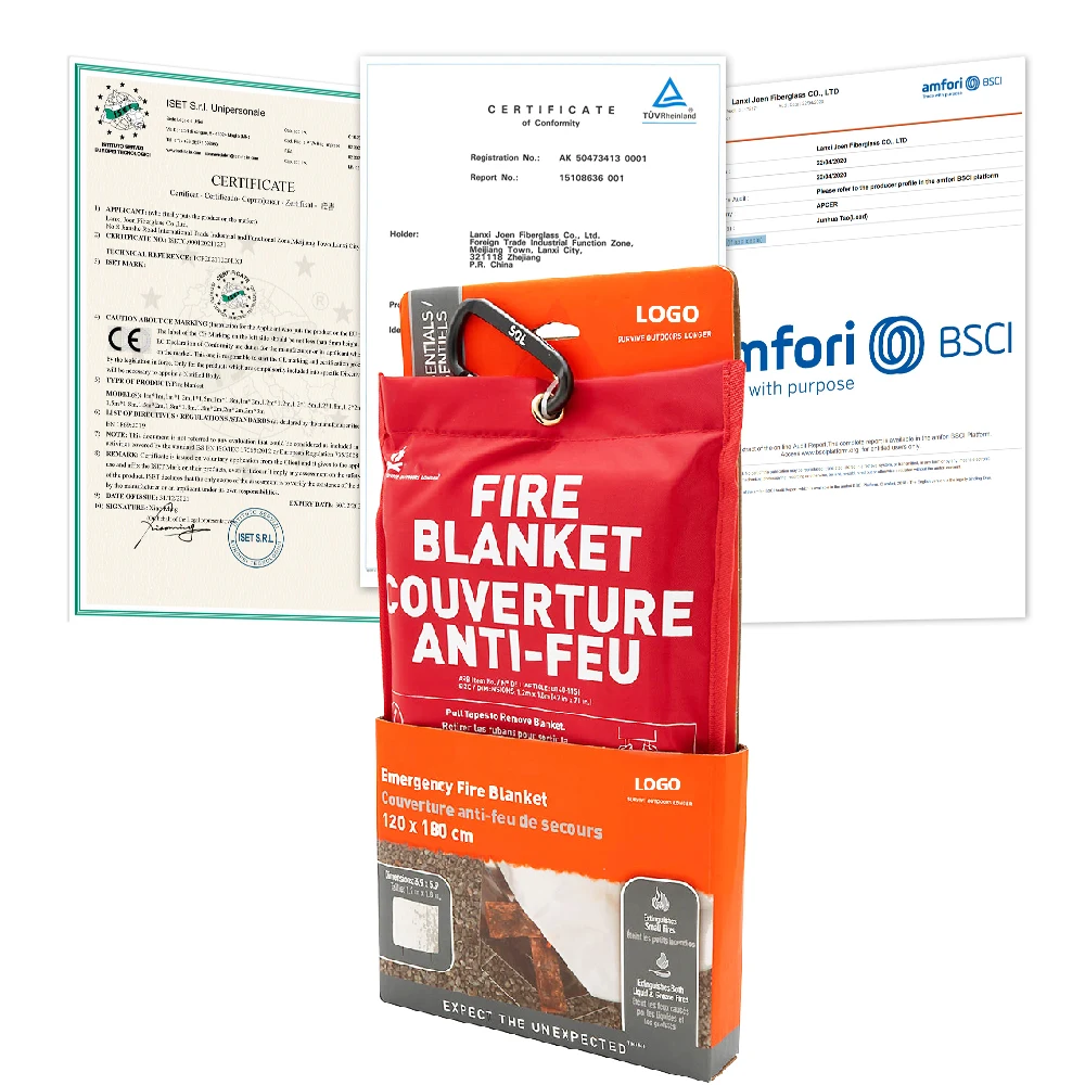 Подарочная коробка на заказ, огнестойкое безопасное аварийное одеяло для кемпинга
