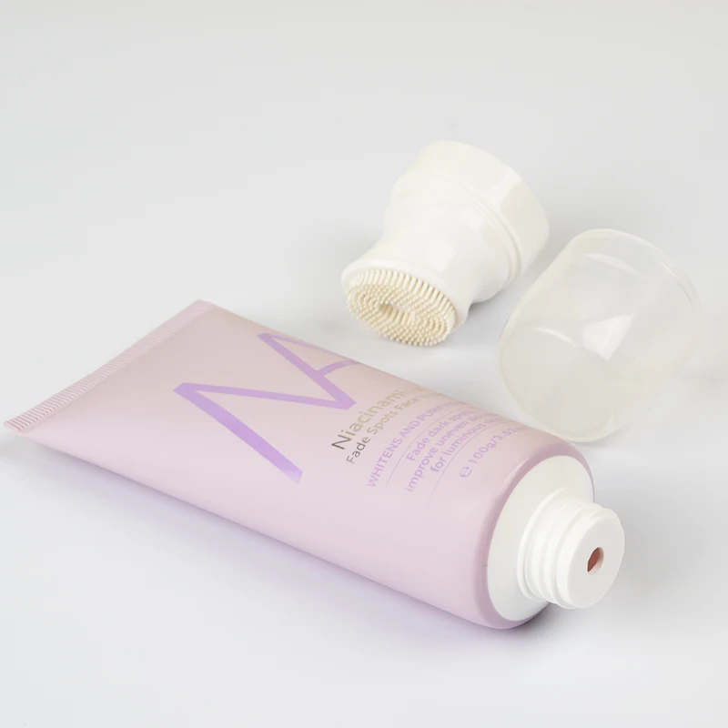 Price Cosmetic Plastic Tube for Cosmetic Skin Care Container With Silicone Brush Twist Lock Cosmetic Tube