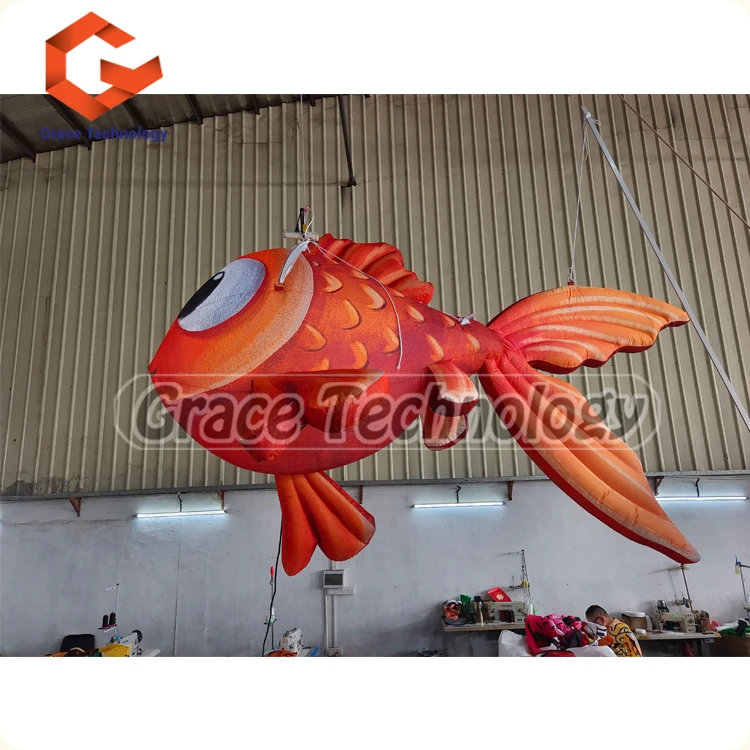 Inflatable goldfish inflatable tropical fish model balloon,Custom Advertising Inflatable Goldfish Cartoon