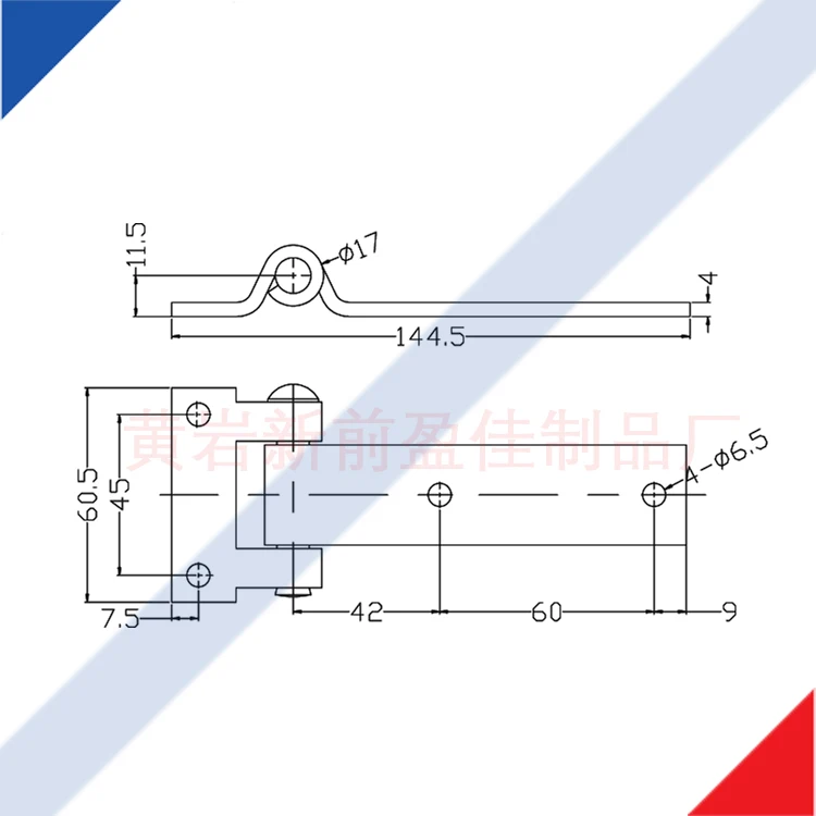 Truck Trailer Side Door Hinges  container Body Curtain Side Truck Tool Box Recessed Hinge