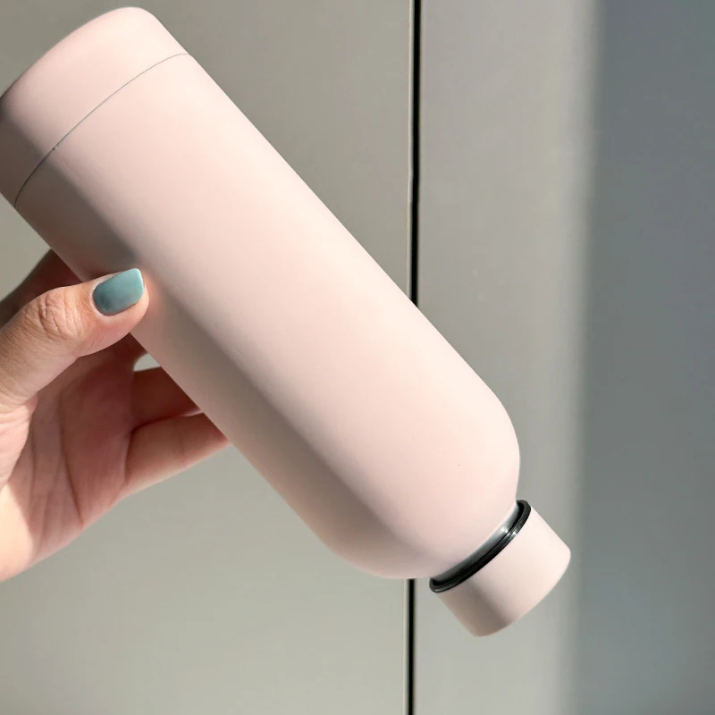 Custom Logo 500ml Drink Bottle Stainless Steel Double Wall Vaccum Flask Thermos Thermal Rubber Paint Matte Sports Water Bottle