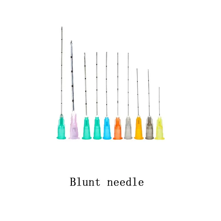 Disposable Hypodermic fill Needle 19G 23G 25G 27G 50mm canula Micro Blunt tip Cannula