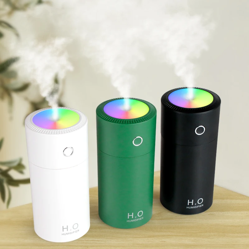 
2021 New Arrivals High Quality Quiet Aurora Led Light 5v Cool Mist Portable Mini Car Usb Air Humidifier 