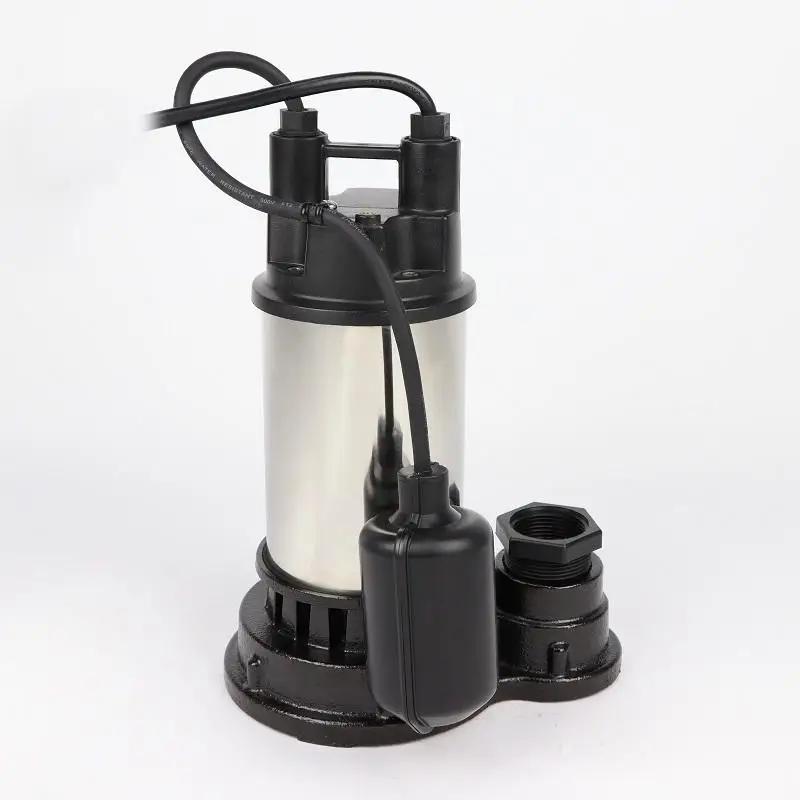 Waste Water Solutions Flood Control Electric Stainless Steel Submersible Water Sump Pump With Float Switch