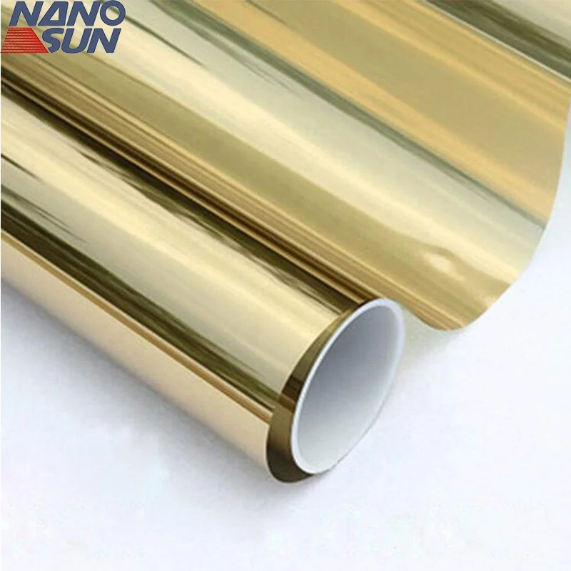 one way vision view mirror window film uv rejection tinting building glass foil family privacy protect window film