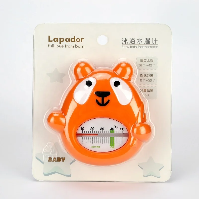 New Baby Household Waterproof Lovely Shape Reusable Little Bear Bath Water Thermometer Baby