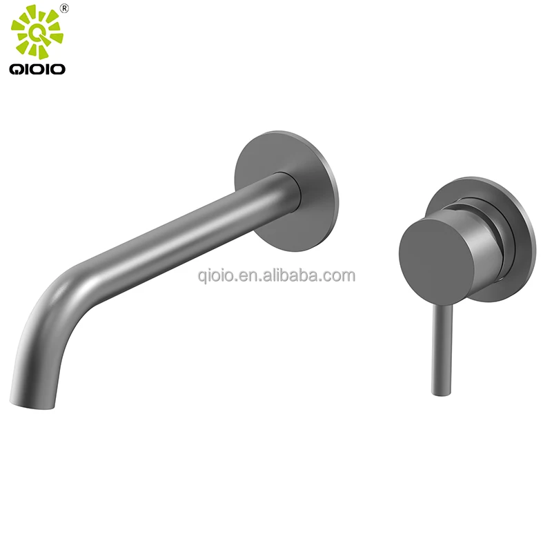 Wash Basin Wall Mounted Concealed 304 Stainless Steel Basin Faucet Hot And Cold Water Mixer