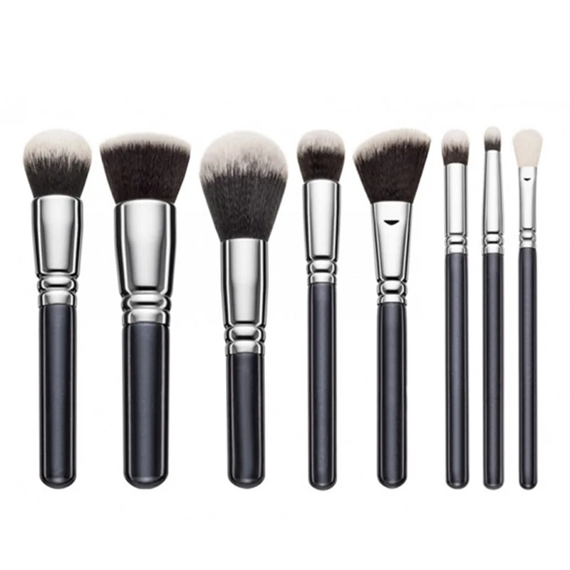 15 pieces professional makeup brushes set with Litchi PU bag private label makeup brush set with bag