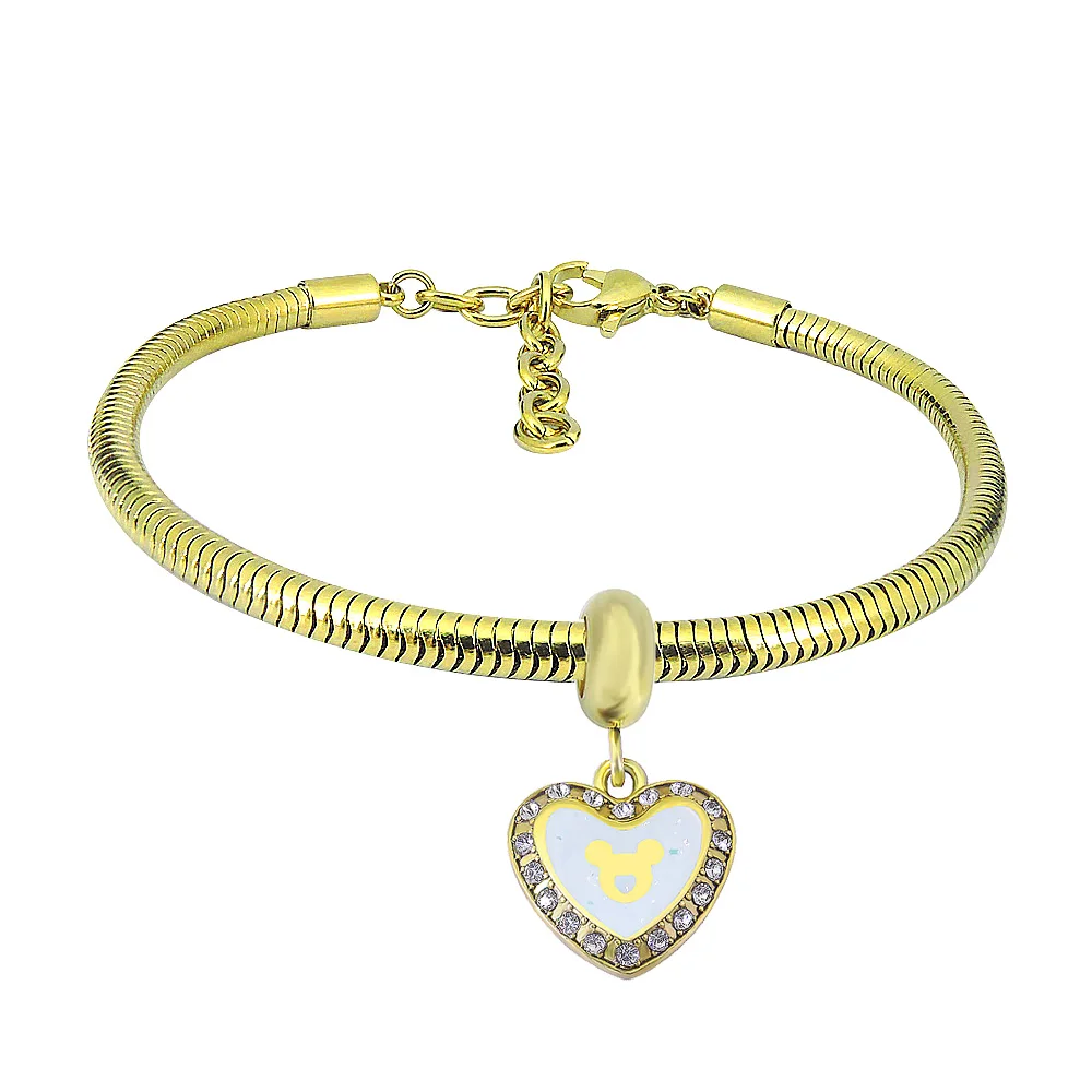 Wholesale stainless steel expandable Bracelet Marvel Series DIY Charms Men Bracelets