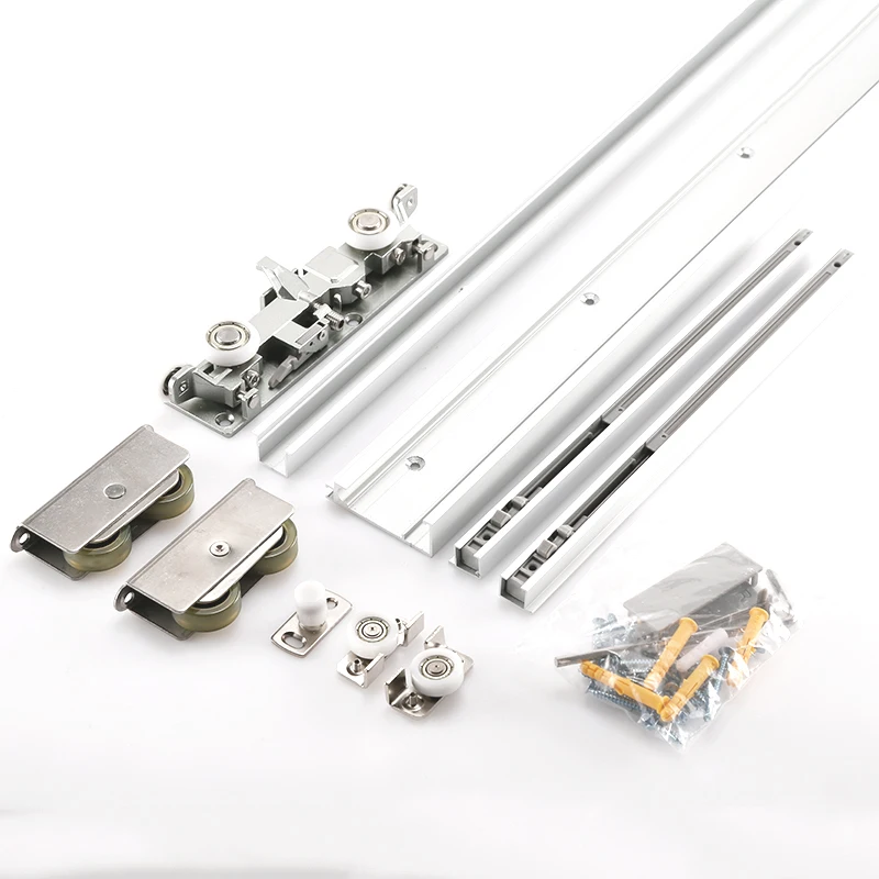 Ghost Door Sliding Pulley Hidden Doors Hardware Sliding Door System Track Hanging Wheel Hanging Roller Soft closing Wheels