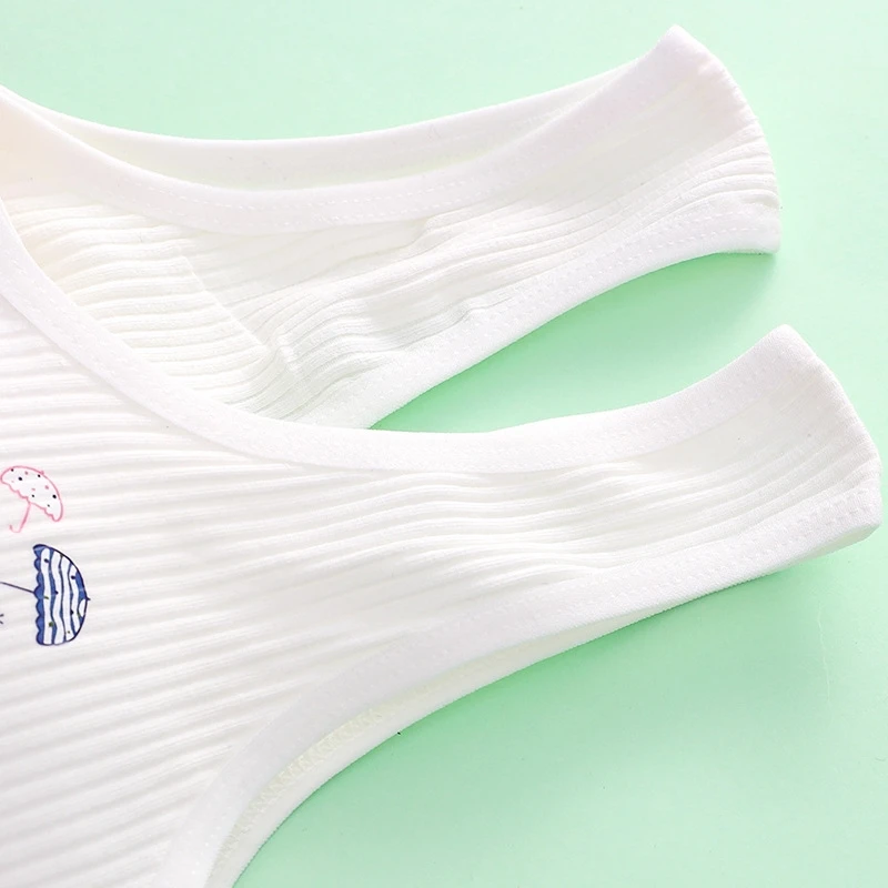 New Stock Arrival Good breathability Breathable Cartoon Bra For Children First Bra For Teen Girls Teen Girl Training Bras