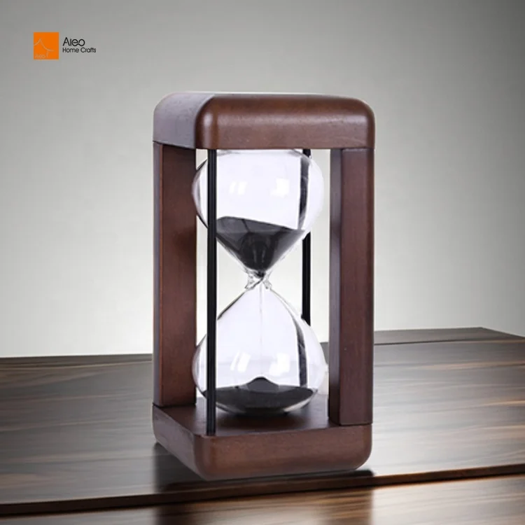 Алео домашний декор песочный таймер винтажные дубовые цинковые деревянные песочные часы 5/10/15/20/30/60 минут Роскошный Металлический деревянный Настольный подарок