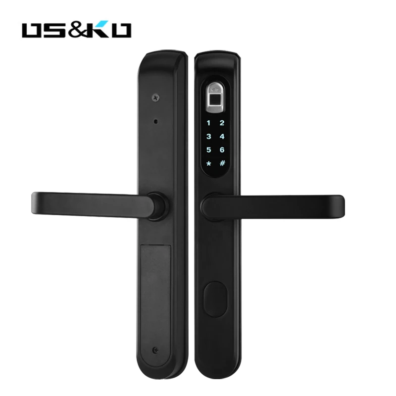 Fingerprint Smart Door Lock Touch Screen Digital Password Biometric Electronic Lock Key for Home Office 2019