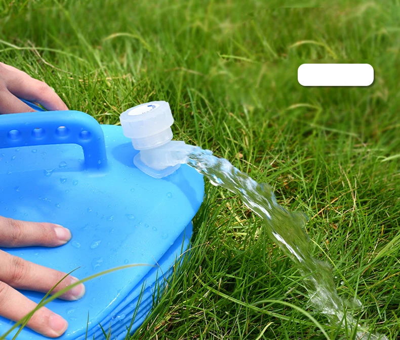 
factory price Camping water tank fishing 14.5L silicone insulated folding water bucket for travel 