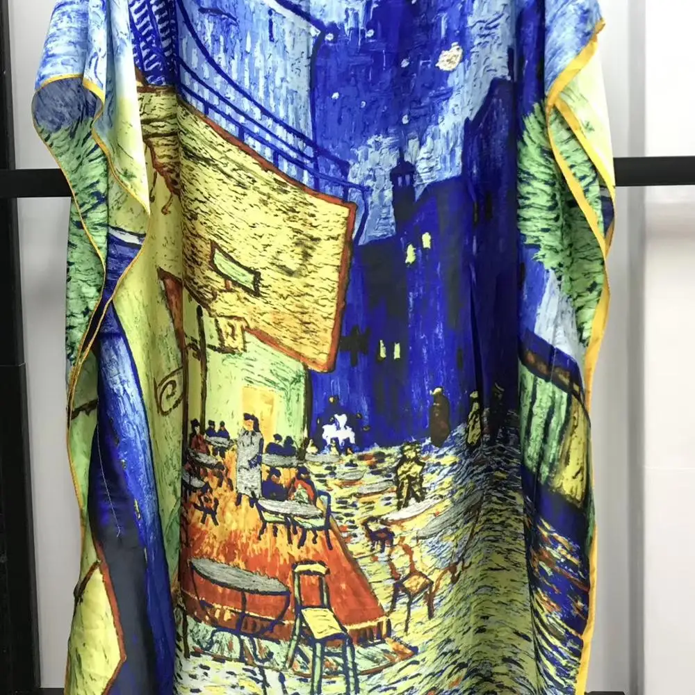 Шелковое роскошное женское многофункциональное Повседневное платье большого размера платье-шарф из двух