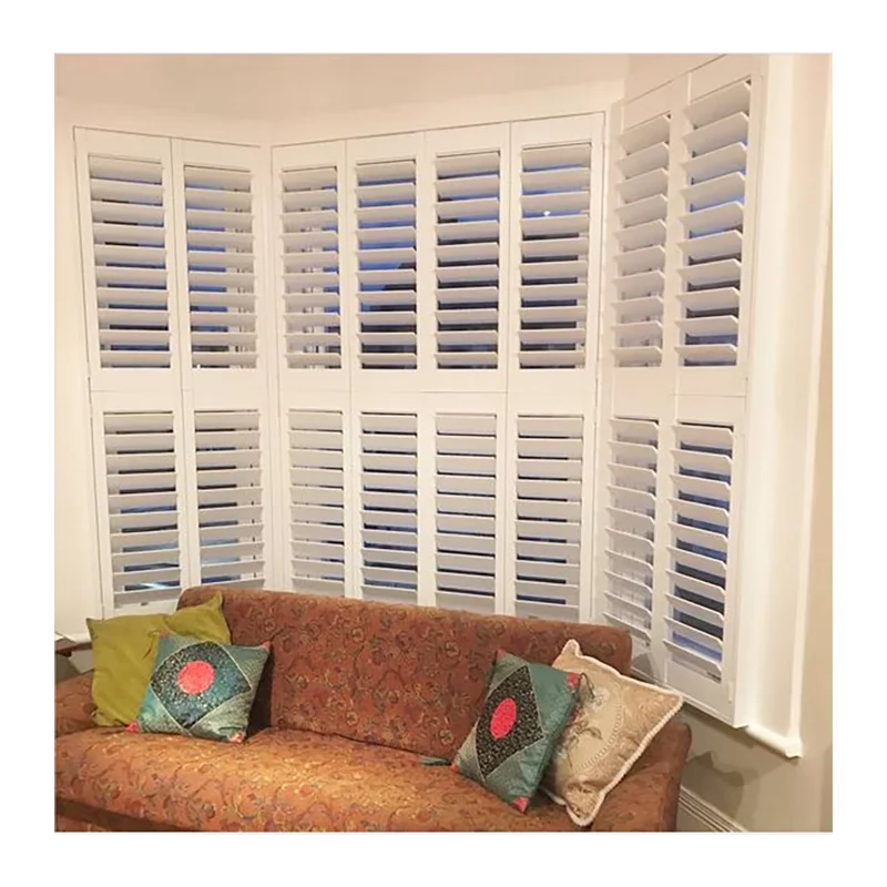 China interior wood furniture window blinds shades plantation shutters