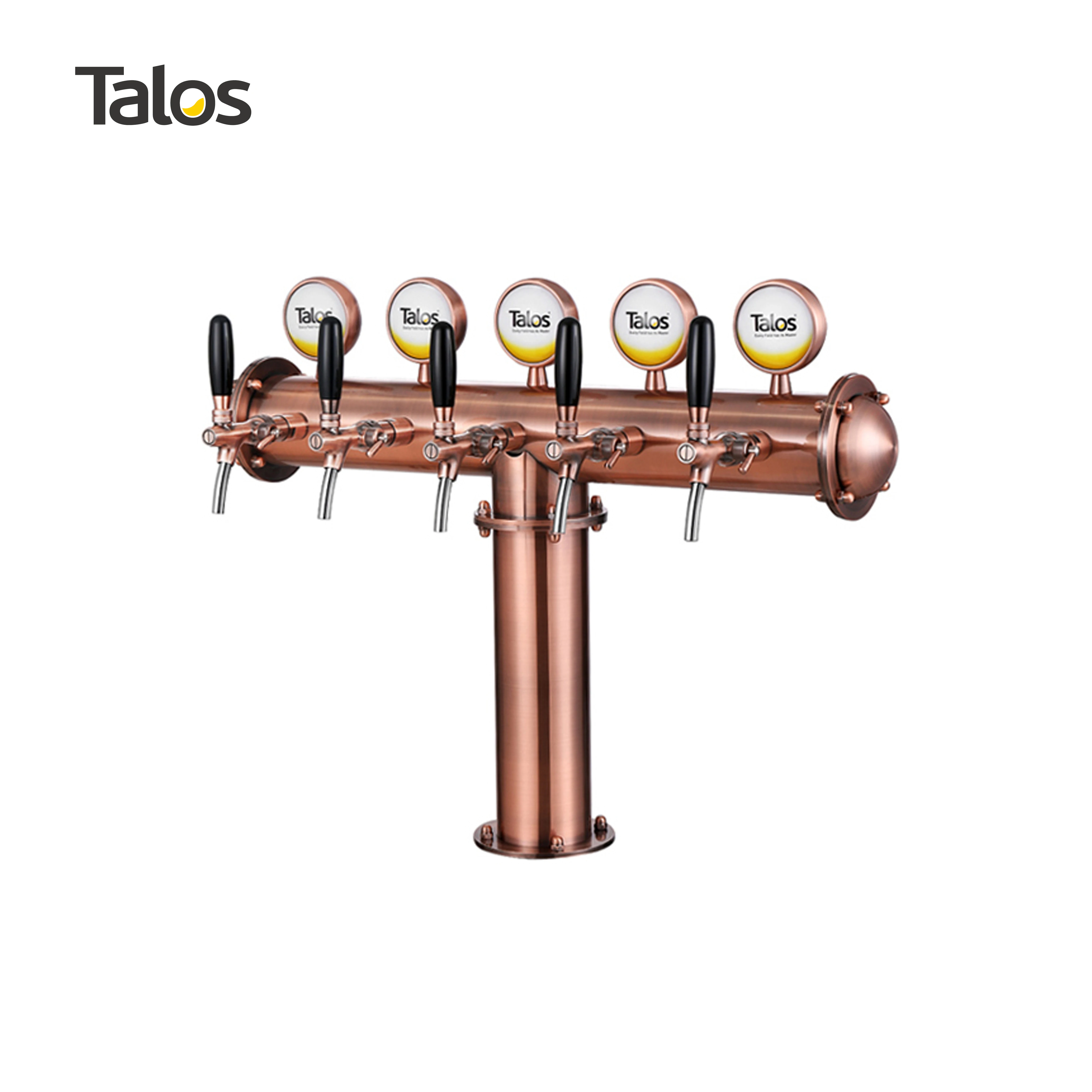 Talos T башня из нержавеющей стали 5 коснитесь 102 мм пива оборудование для дозирования разливного (бронза LED)