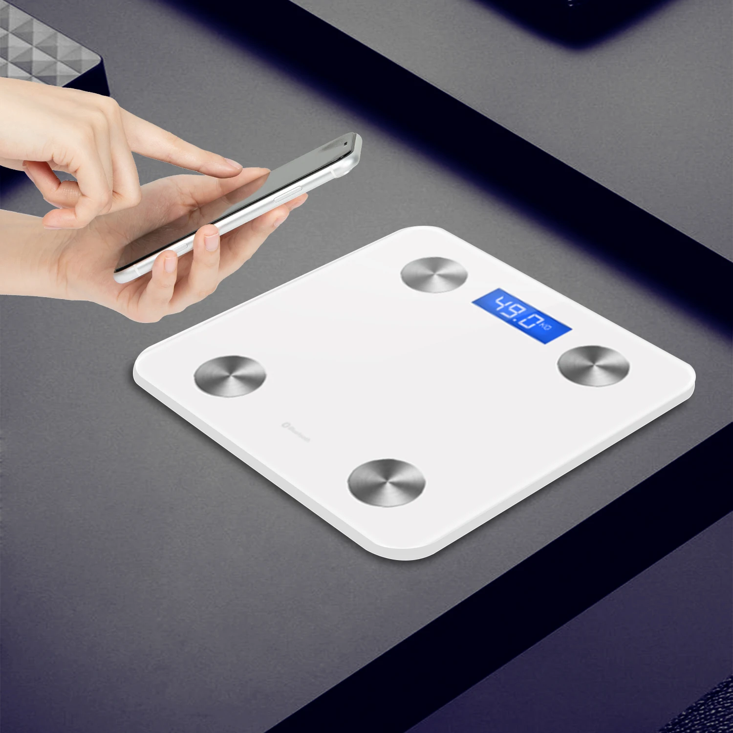 Wholesale Customized Led Display Digital Intelligent Body Fat Scale Body Composition Analyzer 150kg With App