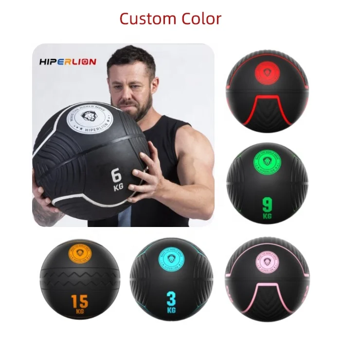 6 Kg Customised Wholesale Gym Exercise Fitness Rubber Weighted Power Training New Wall Medecine Medicineball Medicine Balls