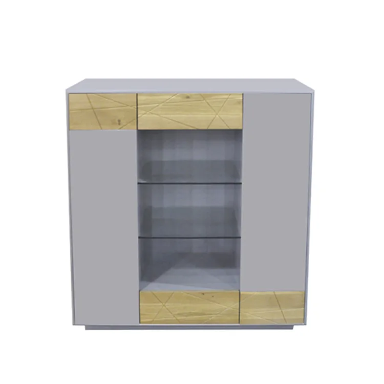 
Designed and made in China Wood nordic modern kitchen shelf cabinet 