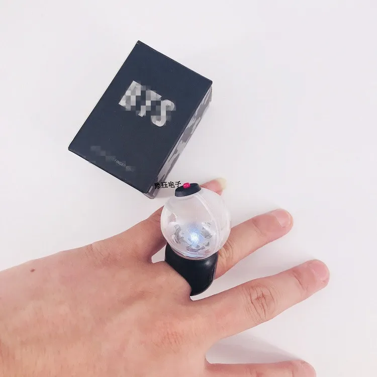 2021 новый стиль Bt21 Bangtan Boys мини кольца со светодиодной подсветкой Bt21 кольца на палец для девочек или мальчиков