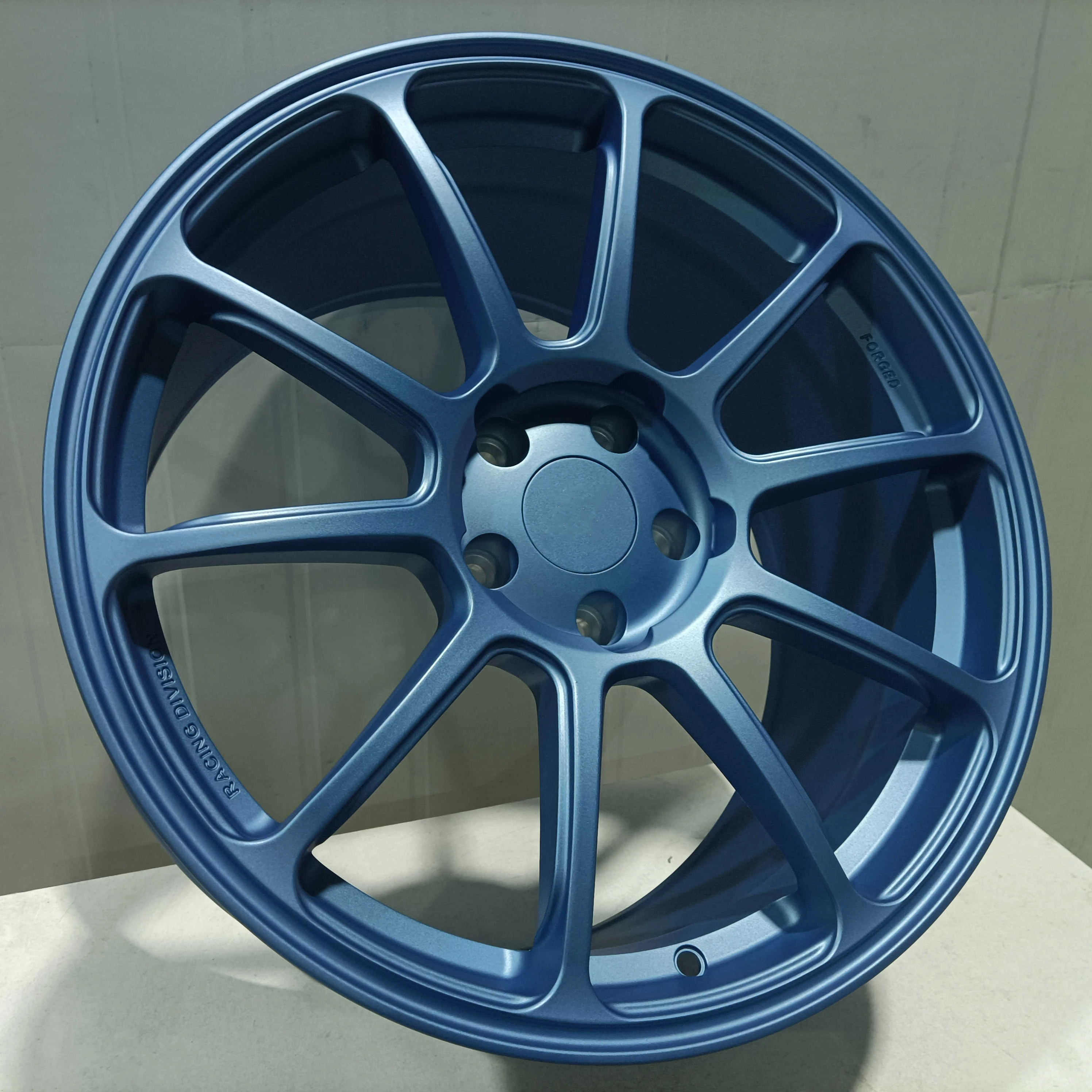 Bku racing custom forged wheels blue paint 5 holes 8J-11J 5x114.3 wheels 18 inch for sport racing rims JDM style model 3 wheels