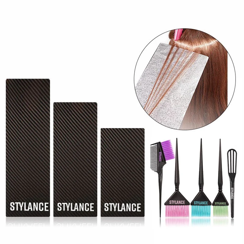 Hair Coloring Balayage Board Carbon Fiber Board Hair Dye Highlights Bleach Coloring Paddle Fits All Standard Sized Hair Foils