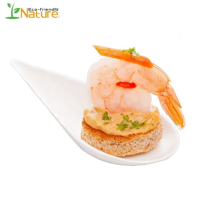 Irregular Shape Sugarcane Sauce Dish Biodegradable Mini Leaf Shaped Plate Bagasse Pulp Dessert Dish For Sauce