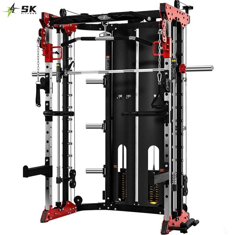 SKFITNESS-Wholesale Home Body Building Multifunctional Power Cage Squat Rack And Weight Lifting Training Gym Smith Machine