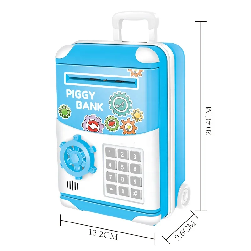 Mini ATM bank toy electric money saving bank kids toy piggy bank