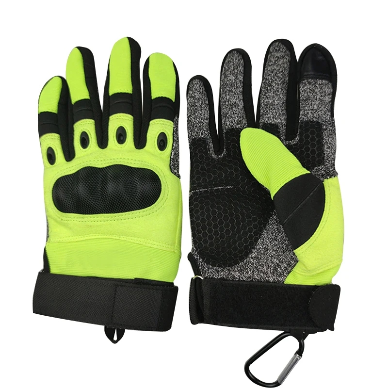 Outdoor Tactical Full Finger Gloves traffic Motorcycle ridding Gloves Long Finger Sports Fighting anti cut safety gloves