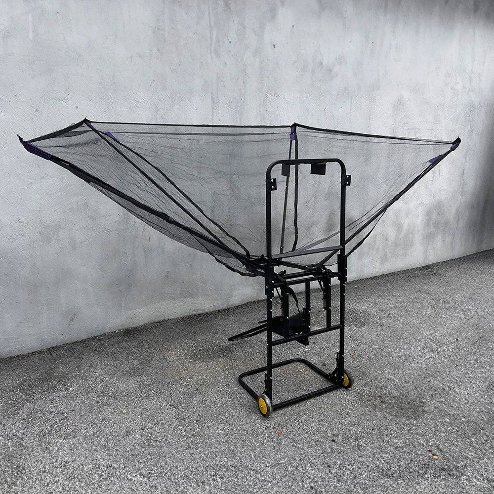 Basketball Rebound Basketball Return Attachment Metal Hanging Basketball Shooting Trainer wih Return Chute